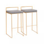 Fuji Gold Bar Stool, Set of 2