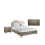 Vogue 3pc Bedroom Set (Queen Bed, Dresser & Three Drawer Nightstand)