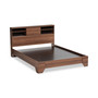 Vanda Platform Queen Size Bed with Shelf Headboard
