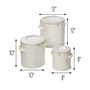 Round Dinnerware Storage Boxes, Set of 3