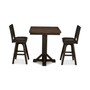Peighton 3 Piece Pub Table Set (Table and 2 stools)