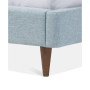 Jerell Modern Queen Linen Platform Bed