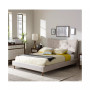 Jerell Modern Queen Linen Platform Bed