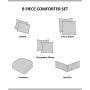 Odette Jacquard 8-Pc. Comforter Set, Queen