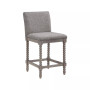 Abbott 26" Spindle Counter Stool with Frame and Faux Leather