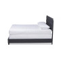 Ansa Fabric Headboard Platform Queen Size Bed