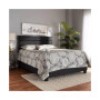 Ansa Fabric Headboard Platform Queen Size Bed