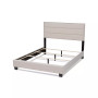 Ansa Fabric Headboard Platform Queen Size Bed