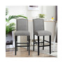 Set of 2 Bar Stools 30'' Upholstered Kitchen Chairs