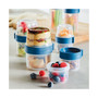 Easy Essentials Twist Two Way Food Storage Container Set, 12-Piece, Clear