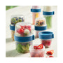 Easy Essentials Twist Two Way Food Storage Container Set, 12-Piece, Clear