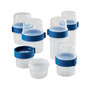 Easy Essentials Twist Two Way Food Storage Container Set, 12-Piece, Clear