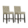 Kimberly Upholstered Bar Stools, Set of 2