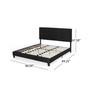 Eveleth Contemporary Upholstered Platform King Bed