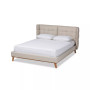 Gretchen Modern and Contemporary Queen Size Platform Wingback Bed