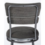 Melange Wood Back Swivel Counter Height Stool