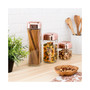 3-Pc. Glass & Copper Canister Set