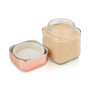 3-Pc. Glass & Copper Canister Set