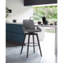 Baylor Swivel Wood Bar or Counter Height Stool