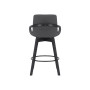 Baylor Swivel Wood Bar or Counter Height Stool