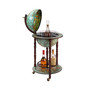 Sixteenth Century Cielo Blue Replica Globe Bar Cabinet