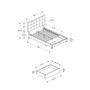 Bed with 2 Storage Drawers
