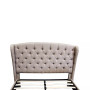 Frances Upholstered Linen Blend Platform Bed, California King