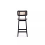 Versailles 3-Piece Ash Wood and Natural Cane Counter Height Bar Stool
