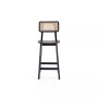Versailles 3-Piece Ash Wood and Natural Cane Counter Height Bar Stool