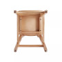 Versailles 3-Piece Ash Wood and Natural Cane Counter Height Bar Stool