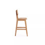 Versailles 3-Piece Ash Wood and Natural Cane Counter Height Bar Stool
