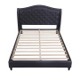 Myrick Upholstered Tufted Platform Bed, Queen