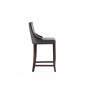 Emperor 19" L Beech Wood Faux Leather Upholstered Barstool