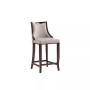 Emperor 19" L Beech Wood Faux Leather Upholstered Barstool
