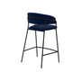 Nara Faux Leather and Metal Counter Height Bar Stool