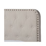 Furniture Annalisa Modern Button Tufted Full Size Panel Bed