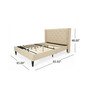 Tourmaline Fully-Upholstered King Bed Frame