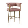Astrid Velvet Bar Stool