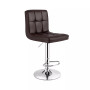 Adjustable Swivel Bar Stool Counter Height Bar Chair PU Leather