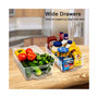 6 Piece Refrigerator and Freezer Organizer Bins