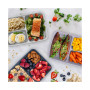 Food Prep 3-Compartment Food Storage Containers, Pack of 10