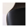 Contemporary Swivel Adjustable Barstool with Padded Armrests