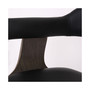 Contemporary Swivel Adjustable Barstool with Padded Armrests