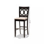 Carson Modern and Contemporary Fabric Upholstered 2 Piece Bar Stool Set