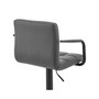 Laurant Adjustable Faux Leather Swivel Bar Stool