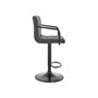 Laurant Adjustable Faux Leather Swivel Bar Stool