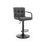 Laurant Adjustable Faux Leather Swivel Bar Stool