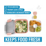 Leak Proof Salad Dressing Container To Go With Smart Lock Design