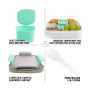 Leak Proof Salad Dressing Container To Go With Smart Lock Design