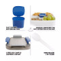 Leak Proof Salad Dressing Container To Go With Smart Lock Design